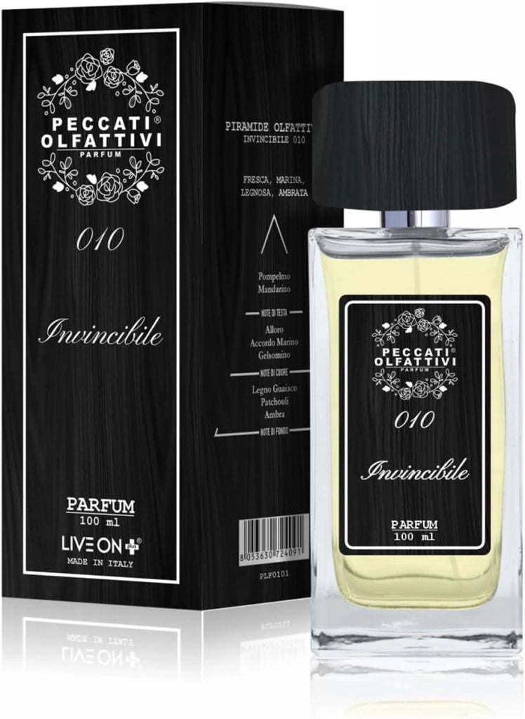 Peccati Olfattivi N.10 Profumo Uomo 100 ml – Parfum 30% Essenza Pura, Ispirato a Invi, Fragranza Maschile Intensa e Persistente