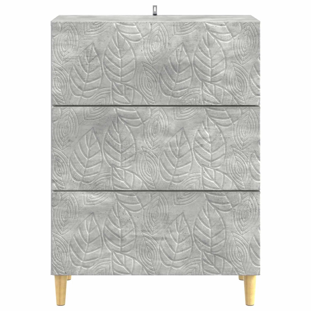 Mobile con Cassetti Grigio Cemento 66 x 34,5 x 90 cm 895068