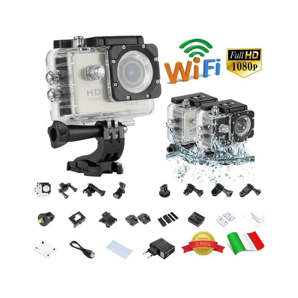 Trade Shop - Pro Cam Sport Wifi Full Hd 1080p Action Camera Dv 12mp Videocamera Subacquea Y8 -