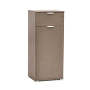 MOBILE ALTO CON ANTA E CASSETTO ROVERE GRIGIO 45 X 38 X H103 CM