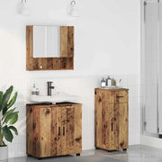 Set di mobili per il bagno con cassetto 3 pcs Legno vecchio 3392961