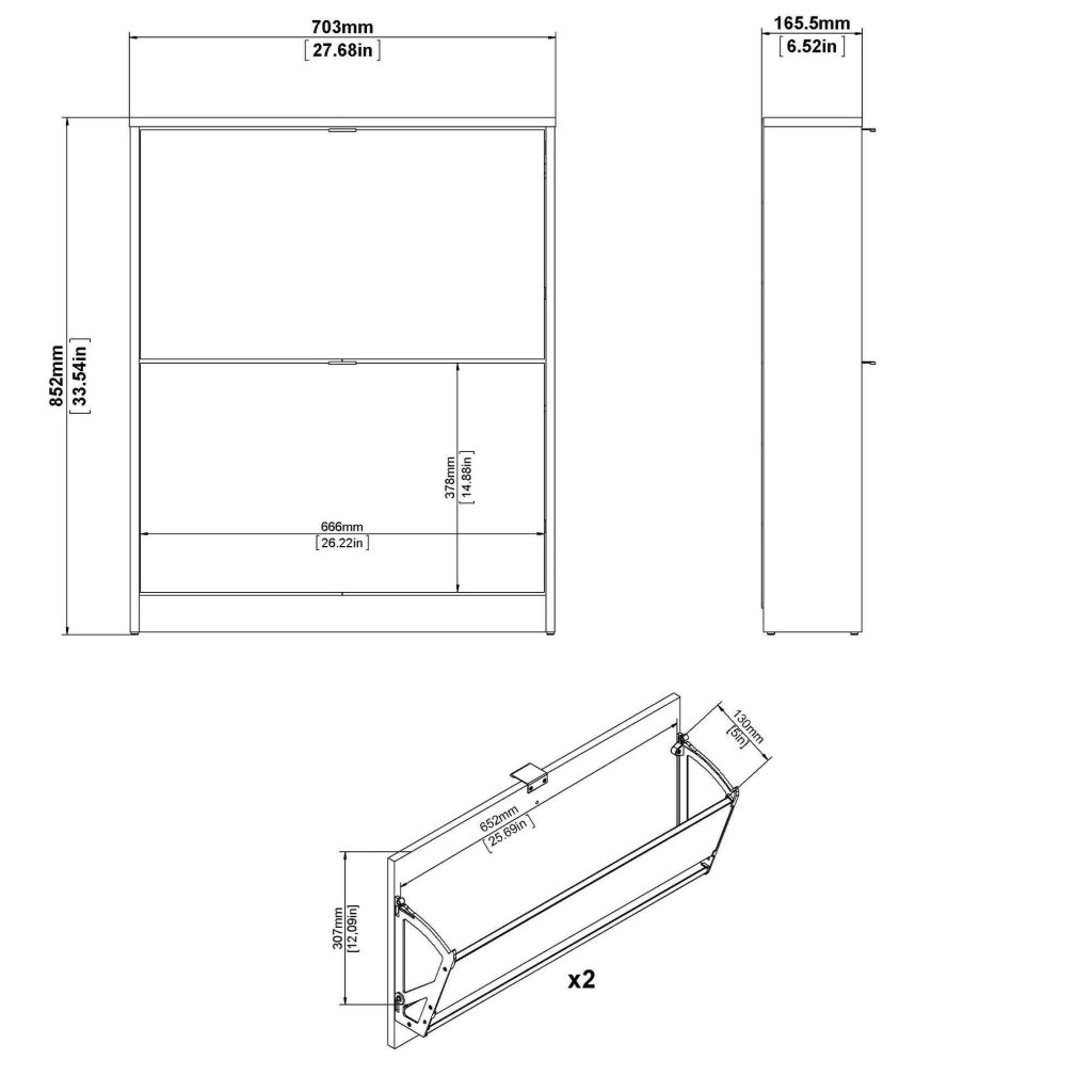 Scarpiera Turchese, Mobile portascarpe, Armadio da ingresso multiuso, Mobiletto per calzature, 70x17 h85 cm, Nero