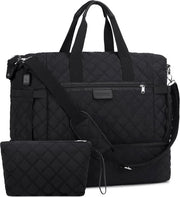 Borsa da viaggio per donna - Grande valigia con tasca per scarpe - Borsa per ospedale per parto - Borsa sportiva - Borsa per palestra - Borsa duffel - Borsa con tasche per bagno e tasca per laptop