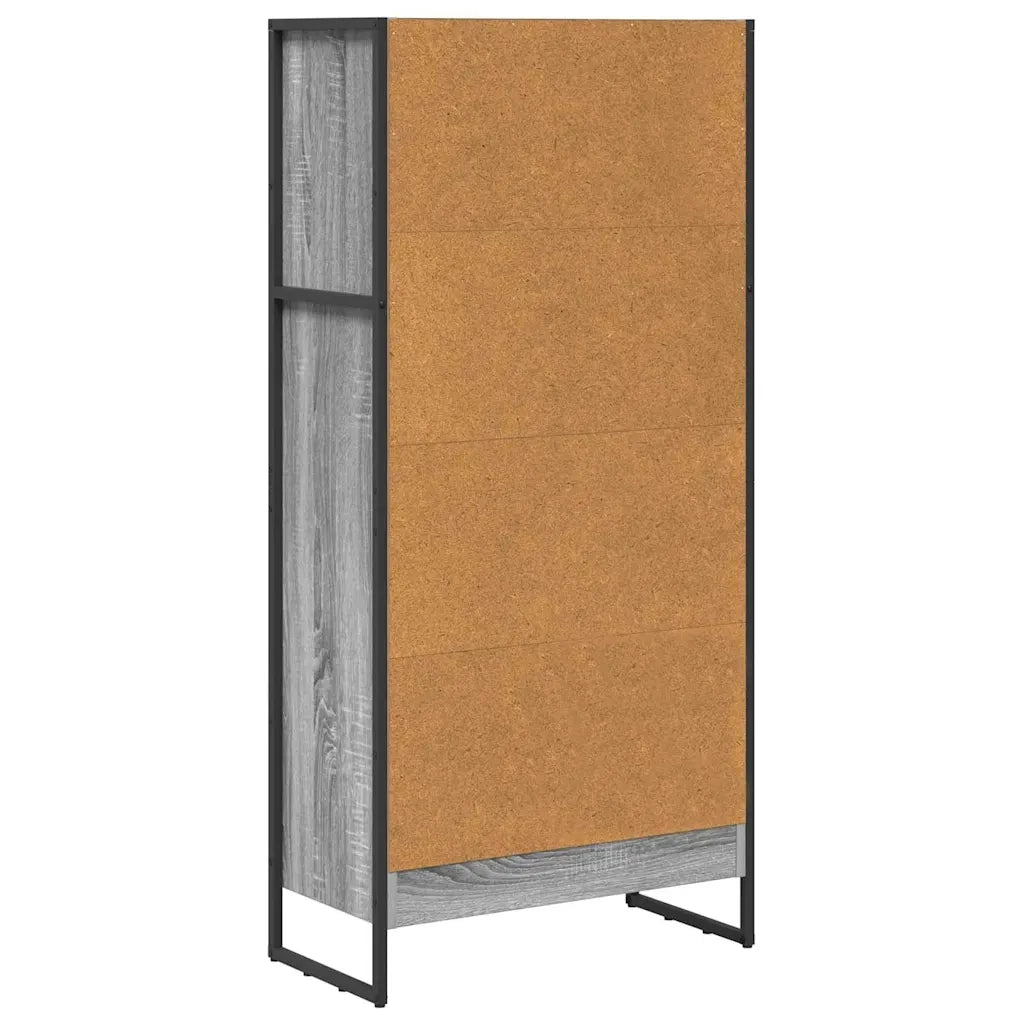 Armadio per Libri Grigio Sonoma 60 x 30 x 121 cm