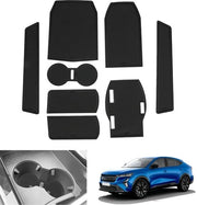 Accessori per Renault Rafale 2024 2025 - Antislipmatti Antinfortunistici per Rafale dal 2024 - Antislipmatti per Middenconsole Bekerhouder - Deurnaadmatti per Rafale (Nero)