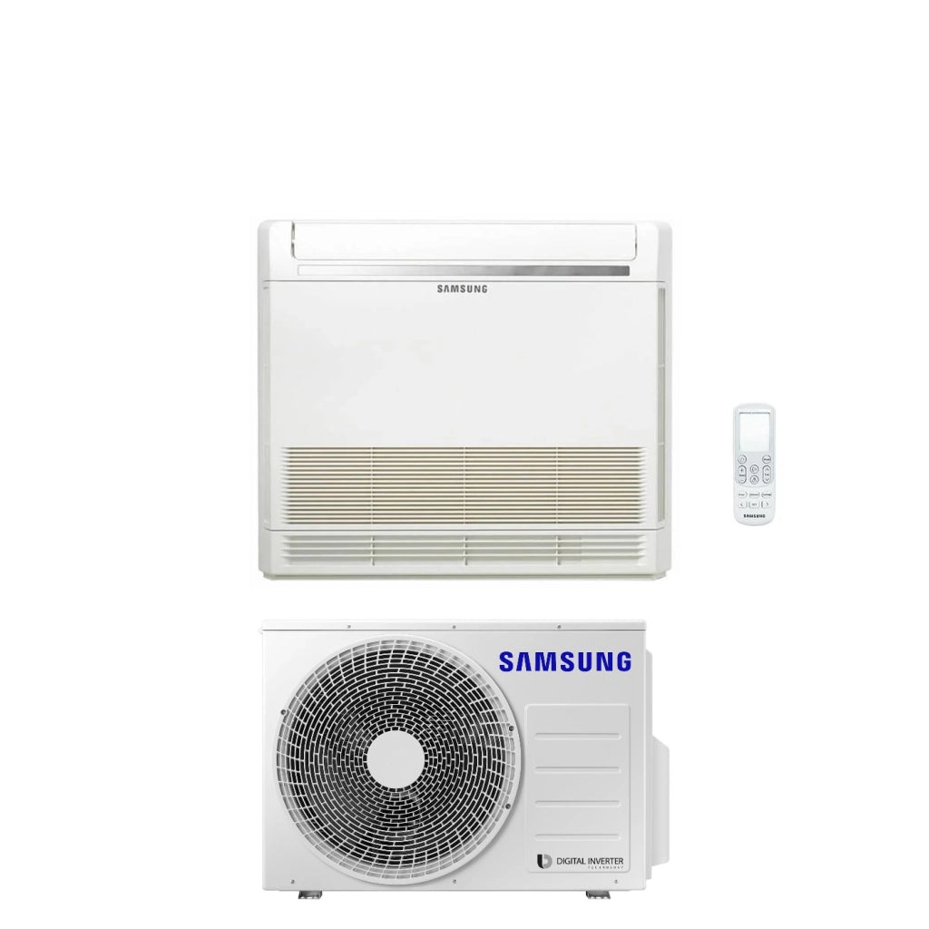 Climatizzatore Condizionatore Samsung Inverter Pavimento Console 18000 Btu AC052RNJDKG/EU R-32 Wi-Fi Optional con Telecomando di serie Incluso