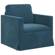 Divano | Divano da soggiorno | Sofa Blu 78 x 78 x 80 cm Velluto