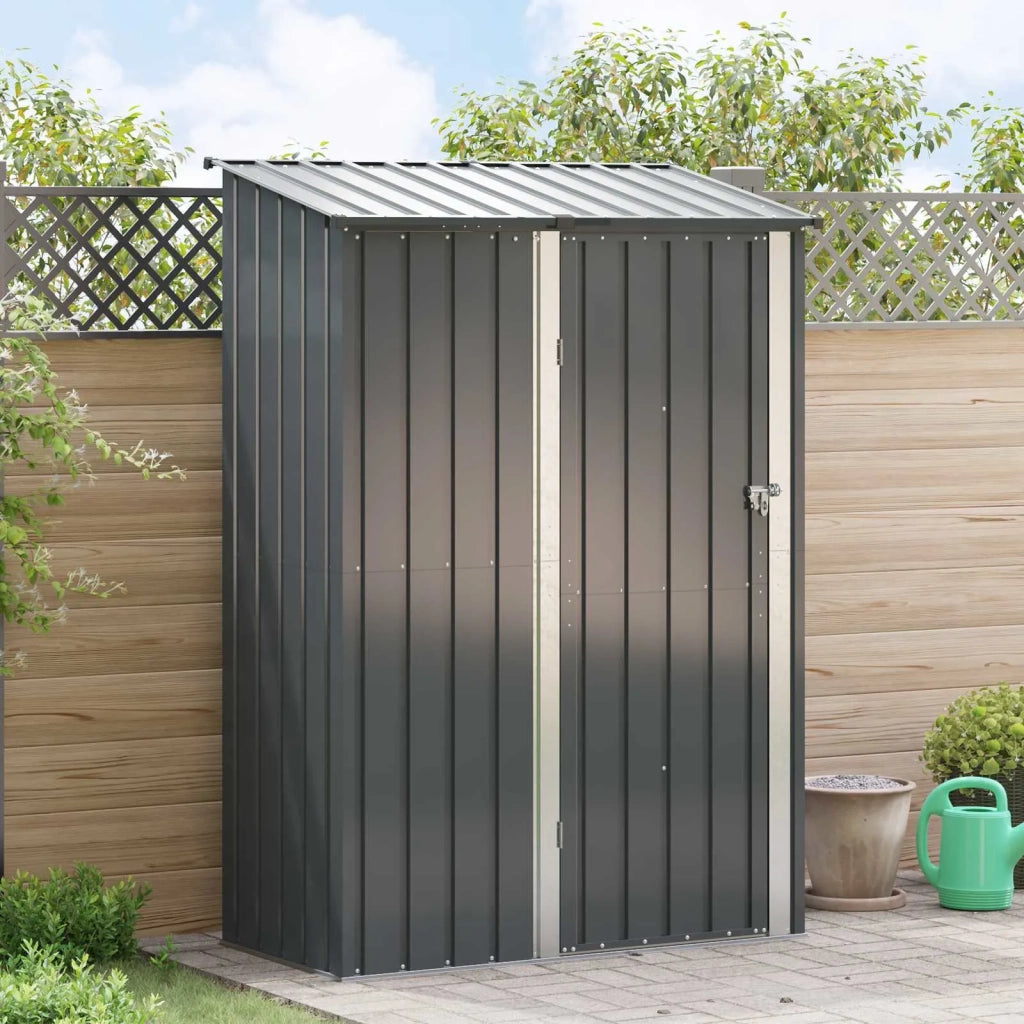 Casette da giardino Antracite 140,5 x 74 x 200 cm Metallo