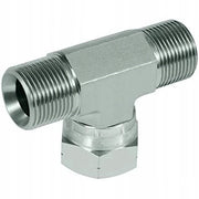 Raccordo a T per Verniciatura – Acciaio Inox, Pressione 400 Bar | Filettatura 1/4" | Per Collegamento Doppio Tubo