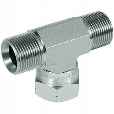 Raccordo a T per Verniciatura – Acciaio Inox, Pressione 400 Bar | Filettatura 1/4" | Per Collegamento Doppio Tubo