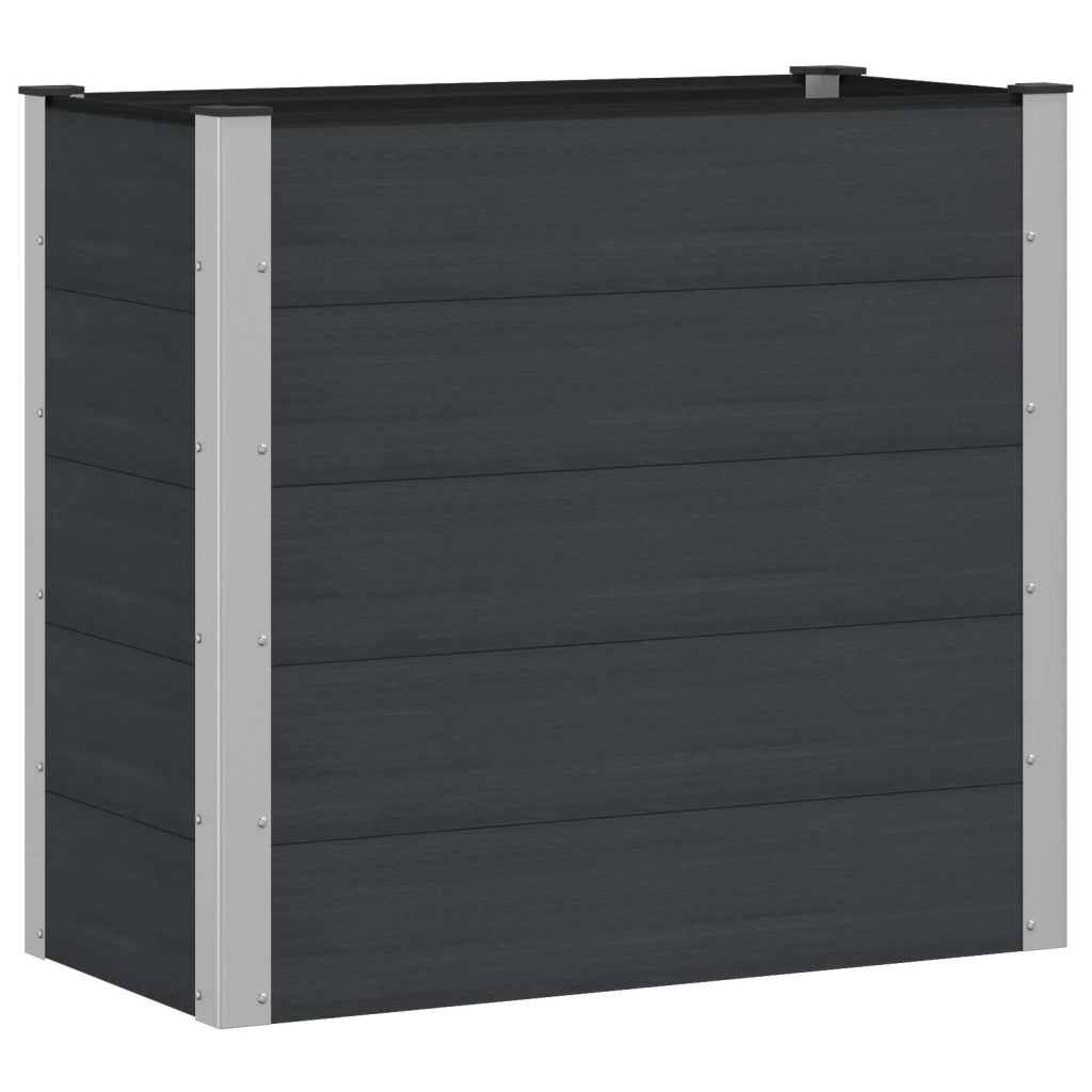 Letto rialzato da giardino Nero 100 x 50 x 91 cm alluminio 42038977