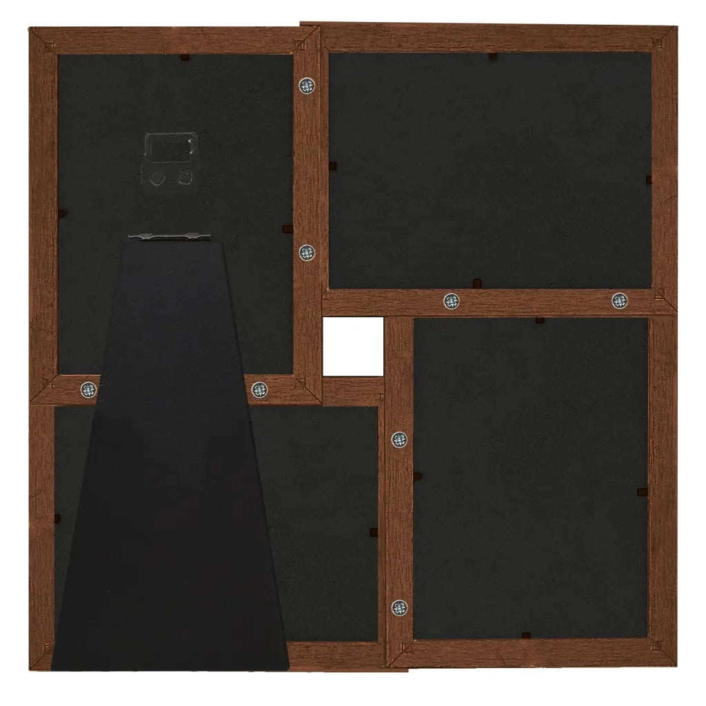 Cornice Multipla per 4 Foto 13x18cm Marrone Scuro in MDF CFW2313905