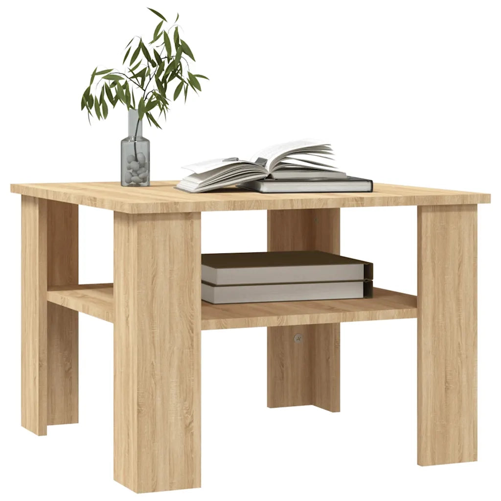 Tavolino da Salotto Rovere Sonoma 60x60x42 cm Legno Multistrato 800210