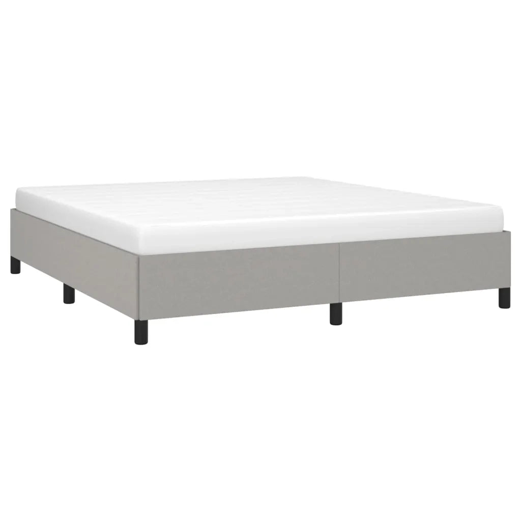 Giroletto senza Materasso Grigio Chiaro 160x200 cm Tessuto 347074