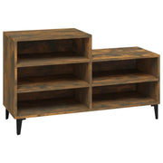 Scarpiera | Mobile per scarpe Rovere Fumo 102x36x60 cm in Legno Multistrato