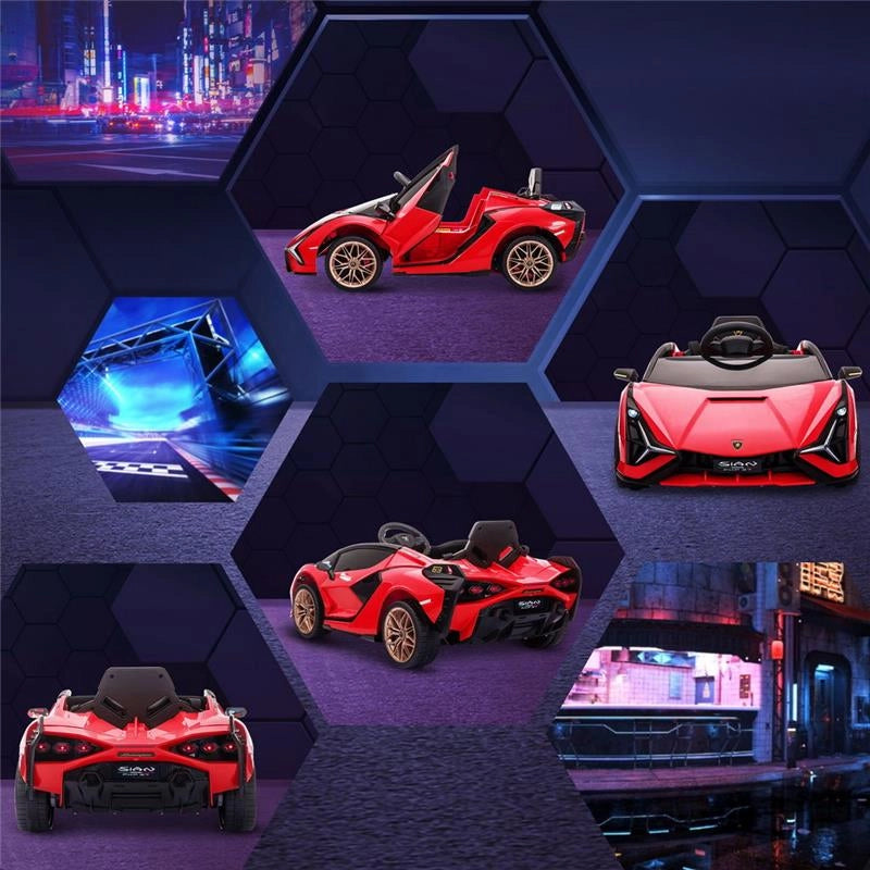 MACCHINA ELETTRICA LAMBORGHINI PER BAMBINI ETÀ 3-5 ANNI ROSSA
