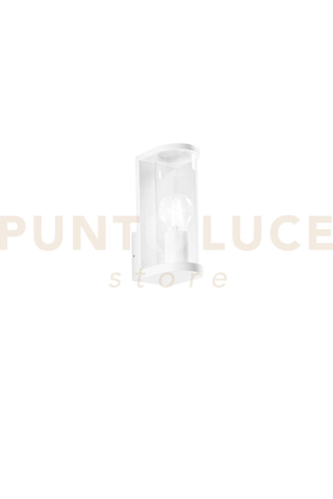 APPLIQUE ROSEN BIANCO IN ALLUMINIO E VETRO 1 LUCE ATTACCO E27 IP44 119X83X222MM