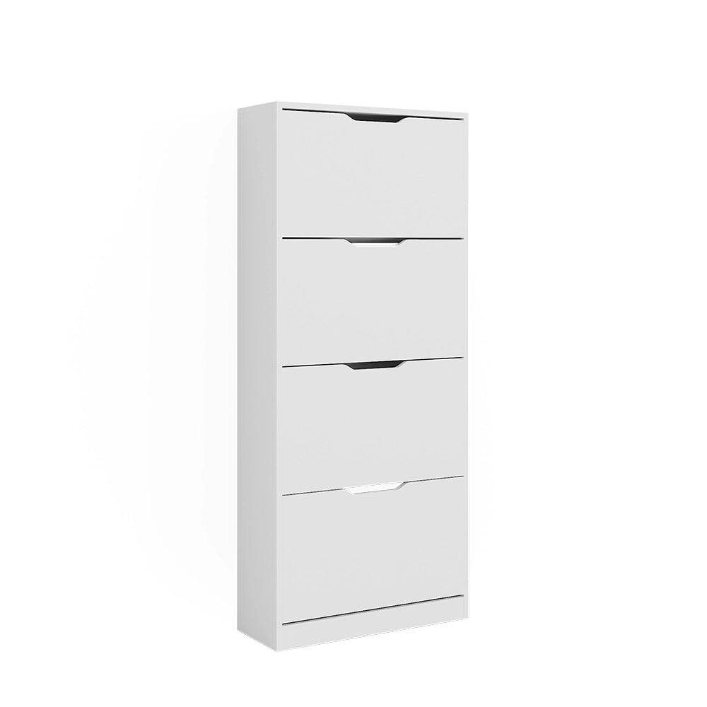 Vicco Scarpiera Bianco 59 x 137 cm con 4 cassetti incernierati
