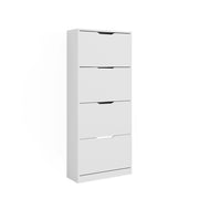 Vicco Scarpiera Bianco 59 x 137 cm con 4 cassetti incernierati