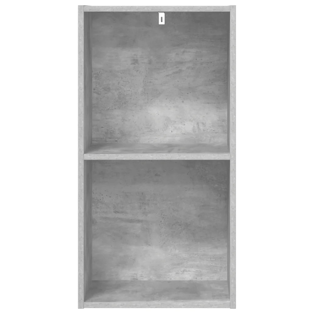 Libreria 5 Ripiani Grigio Cemento 40x30x76,5 Legno Multistrato