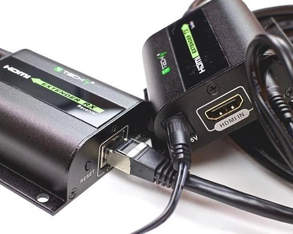 Extender HDMI Full HD 3D IR su cavo Cat.5E/6/6A/7 60m Autoregolato