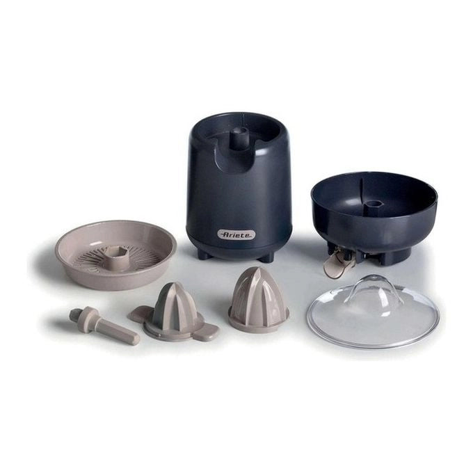 Ariete 417 Spremiagrumi Breakfast, 40W, 2 coni di spremitura, Coperchio di protezione, Beccuccio antigoccia, Rotazione a destra e a sinistra, Piedini antiscivolo, Dark & Sahara Grey