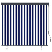 Tenda a rullo | Tenda avvolgibile per Esterni 160x250 cm Blu e Bianca