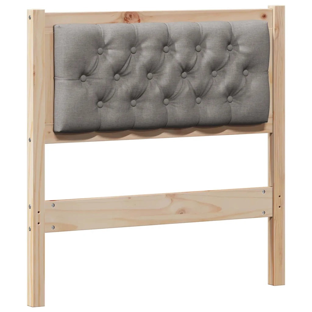 Testiera | Testata Altro Marrone e taupe 75 cm Legno di pino massello