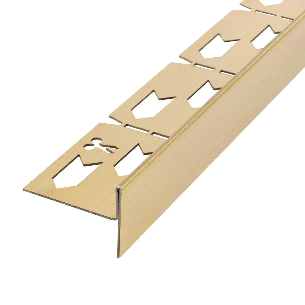 Profilo Doccia Pendenzato 140cm Brush Gold sinistra