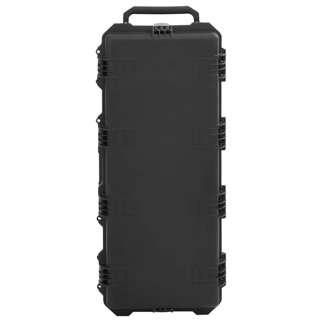 vidaXL Valigetta da Volo Portatile Nera 100,5x42x17 cm in PP