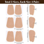 Insoles per coppia 12 - Pelle naturale - Autoblucante - 3 dimensioni - Ilastri per piedi - Sola in gomma