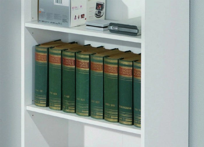 Biblioteca Porte, Libreria 2 Ripiani, 60x30x110h cm Bianco