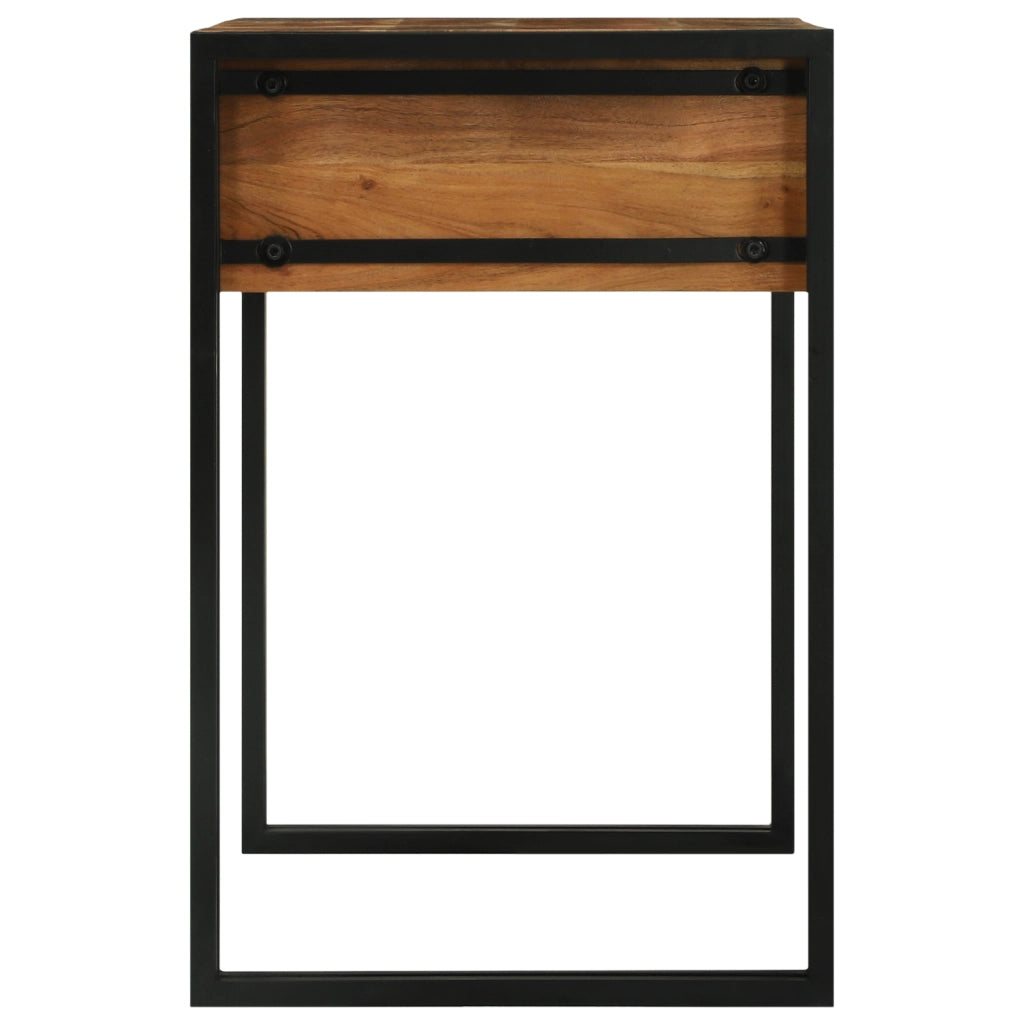 Tavolo da Trucco 90x50x75 cm in Legno Massiccio di Acacia