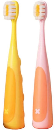 Set da denti per bambini 2 pezzi con setole in nylon morbidi, morbido per la gengiva, adatto per bambini dai 6 ai 12 anni