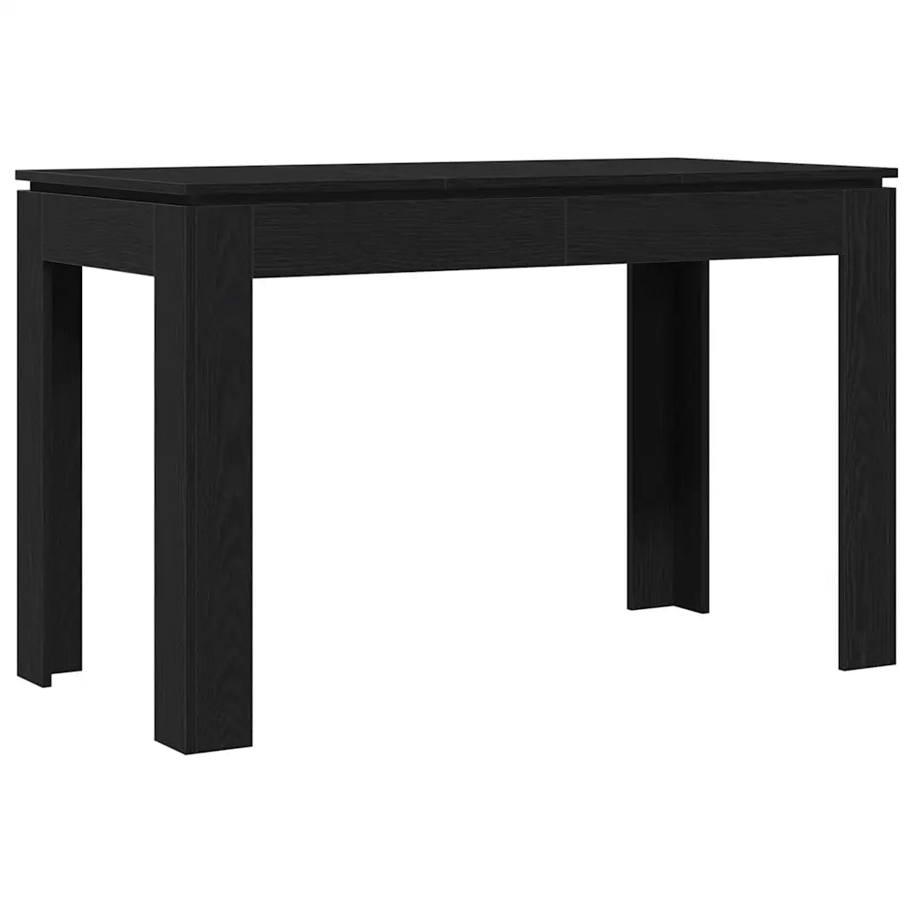 Tavolo da pranzo Rovere Nero 120x60x76 cm in Legno Multistrato 862451