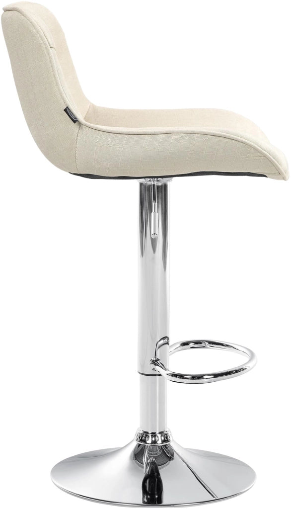 Barhocker Vonore Stoff chrom