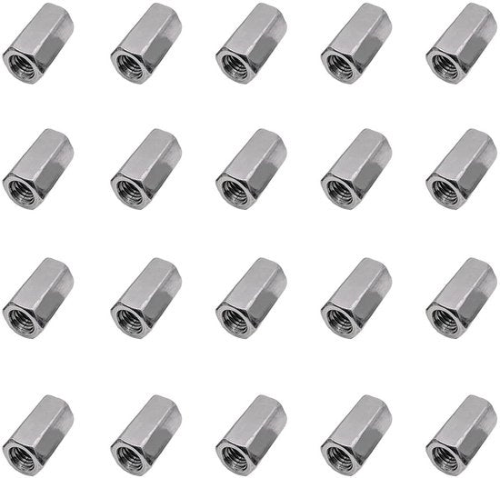 Mostrini a stantuffo M5 in acciaio di carbonio, galvanizzati, 20 pezzi, per apparecchi domestici - Mostrini a 6 lobi, M5 x 8 x 15