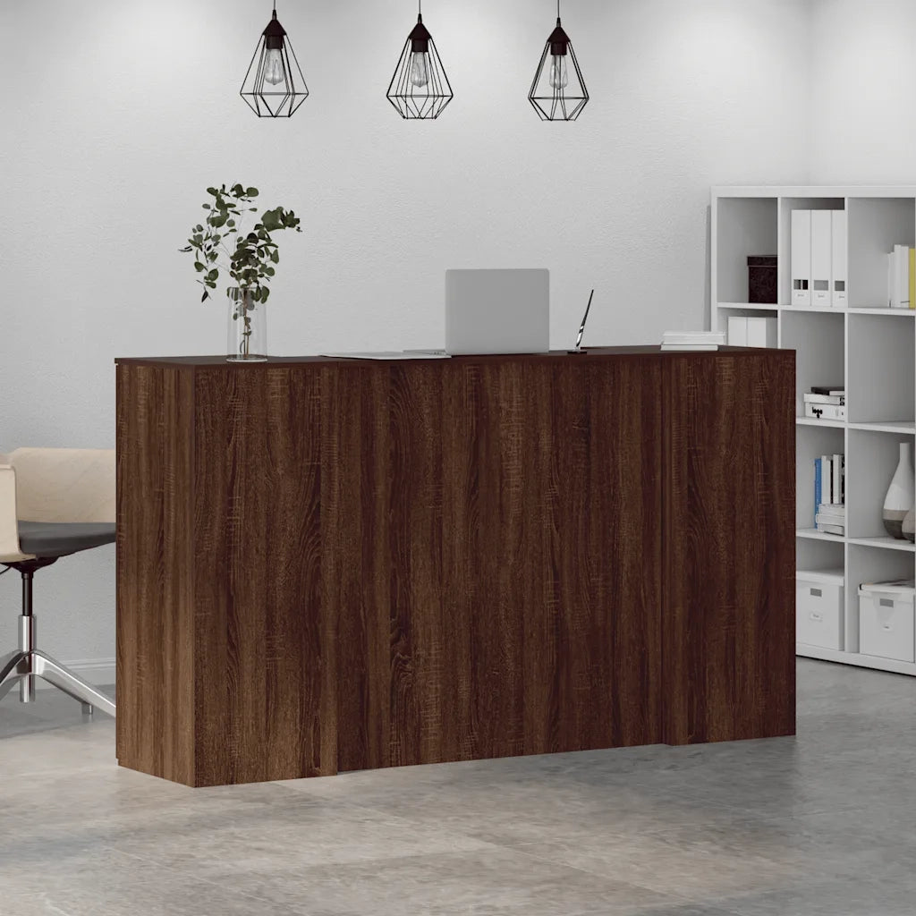 Banco Reception Rovere Marrone 180x50x103,5cm Legno Multistrato 3324175