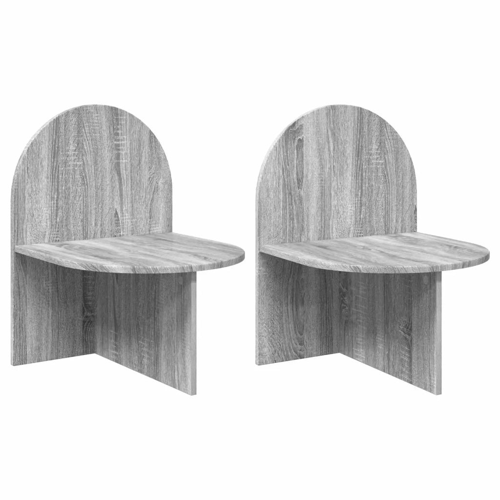 Comodino 2 pcs Grigio Sonoma 48 x 49 x 65 cm 8001126