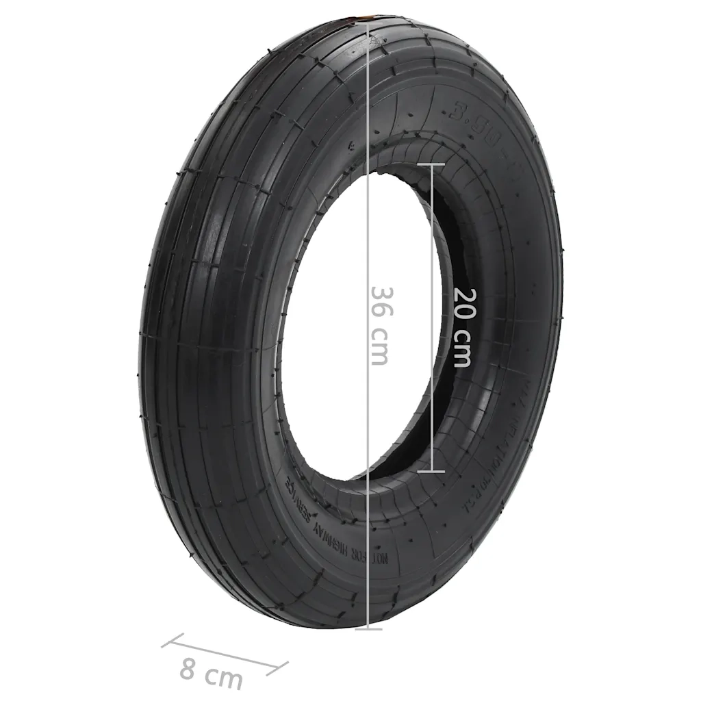 Ruota per Carriola 3,50-8 4PR Gomma CFW7681386