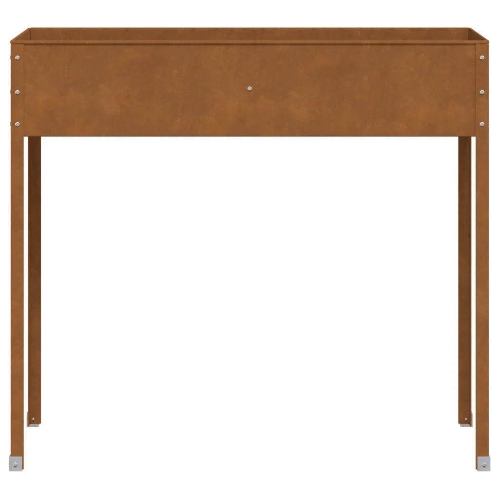 Fioriera da Giardino 100,5x40,5x90 cm in Acciaio Corten