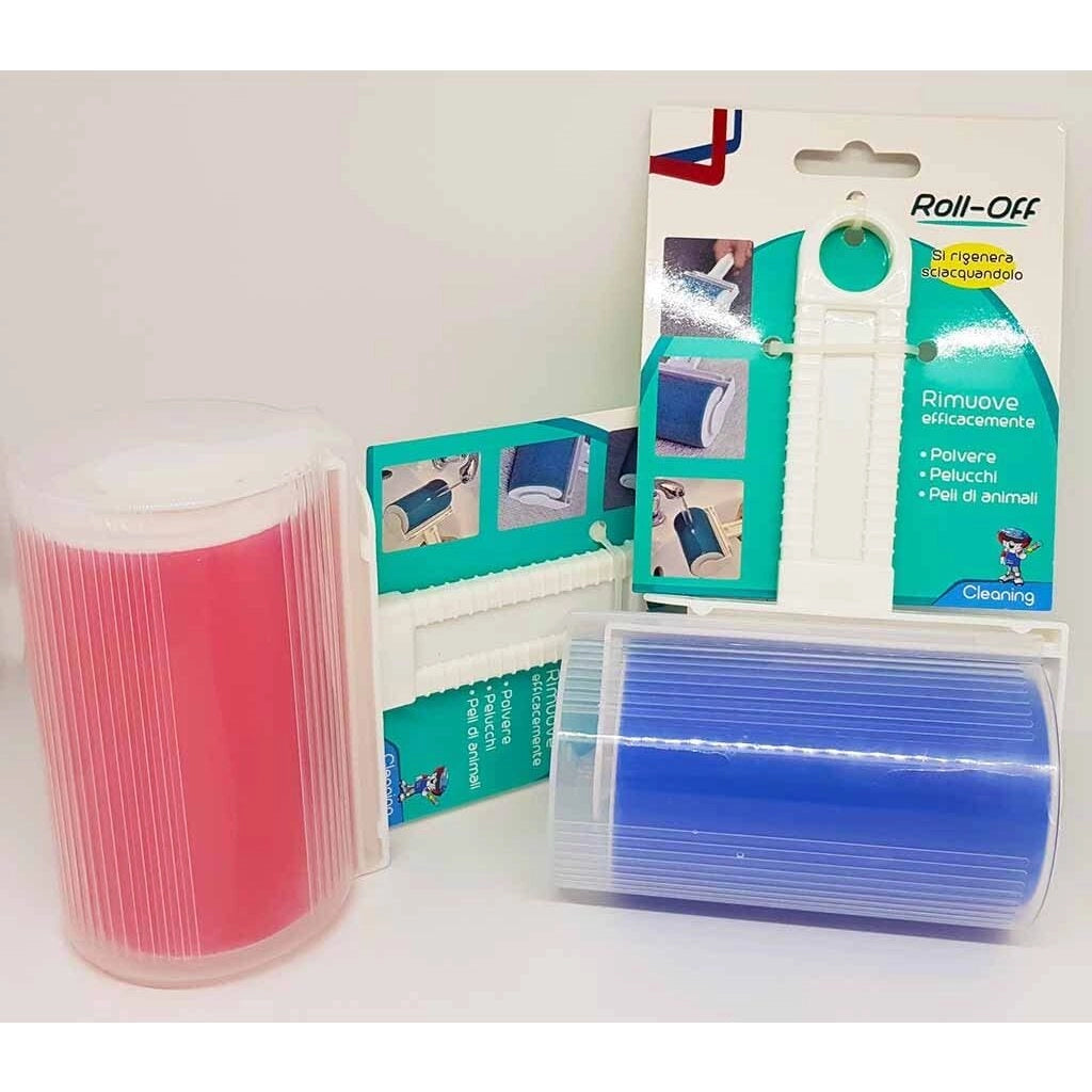 SPAZZOLA ADESIVA IN SILICONE ROLL OFF LAVABILE