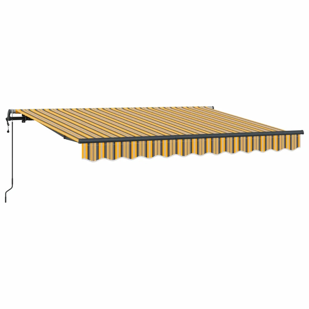 Tenda retrattile-Tenda parasole per balcone Giallo 350 x 200 cm Tessuto 764822