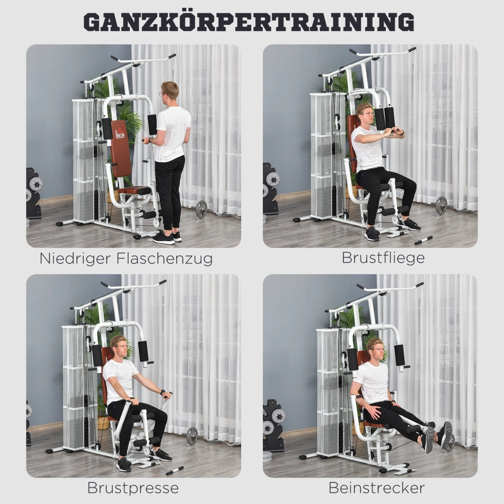 Stazione Fitness Multifunzione ¨C zephmum ¨C Bianco