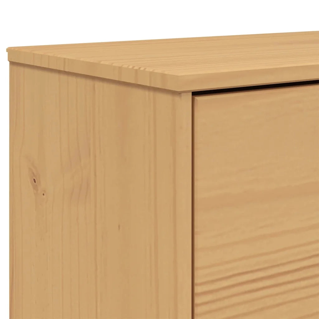 Scarpiera | Mobile per scarpe OLDEN Marrone 55x35x120 cm in Legno Massello di Pino