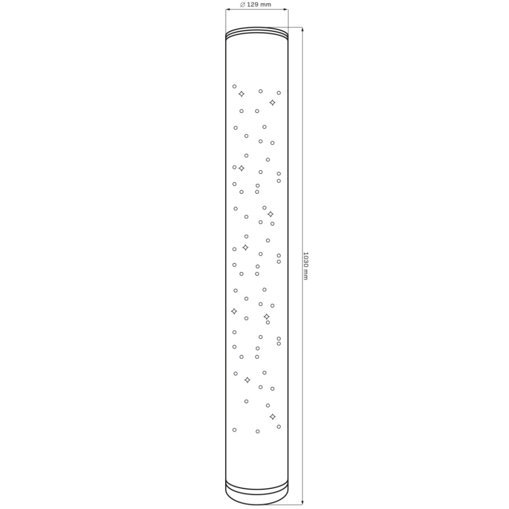 Lampada da terra LED RGBW musicale 103 cm Polux Stella