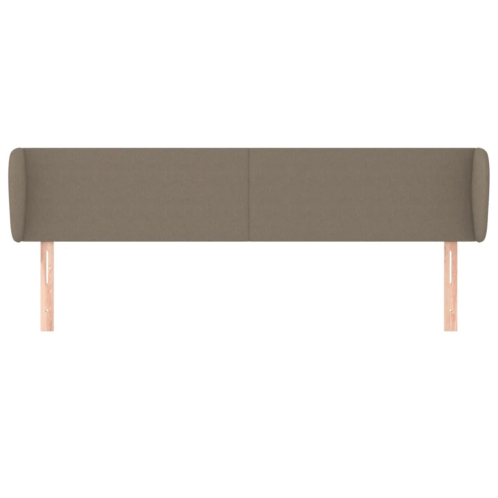 Testiera | Testata ad Orecchio Tortora 163x23x78/88 cm in Tessuto