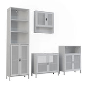 Vicco Set di mobili da bagno Bianco 4 parti