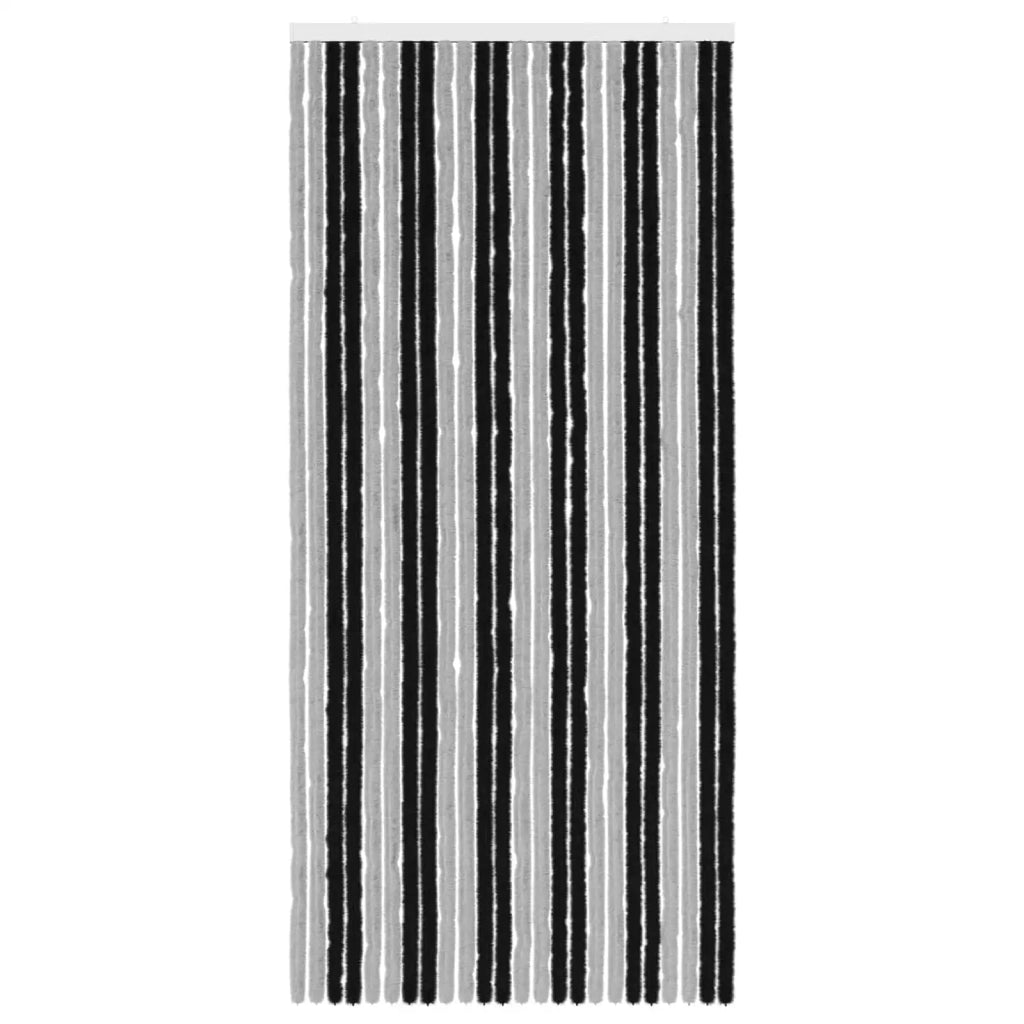 Tenda per insetti in chenille Grigio e Nero 100 x 220 cm 42034426