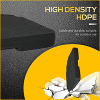 Base per Ombrellone da 4 Pezzi Riempibili con Acqua o Sabbia e Ganci di Connessione   Nero